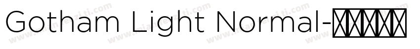 Gotham Light Normal字体转换